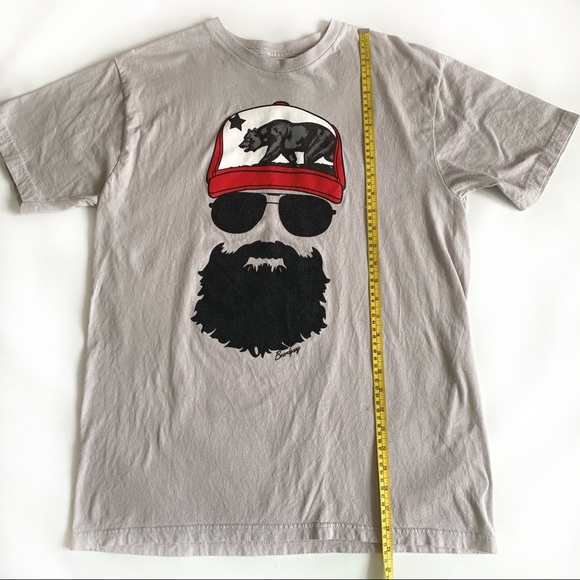 Beard Gang Men Printed Crewneck T-shirt Sz XL - Picture 7 of 8